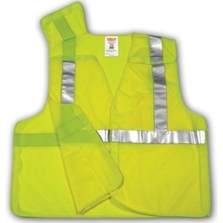 TINGLEY Job Sight HighVisibility Yellow Breakway Mesh Vest, XL V70522.L-XL
